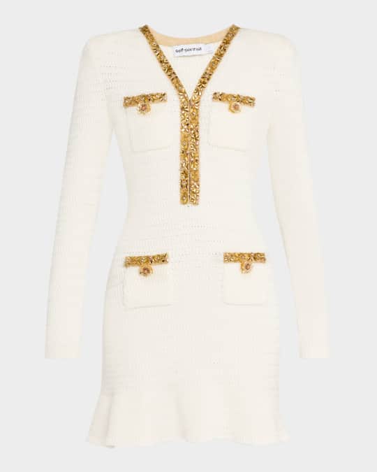 Lurex Knit Mini Dress