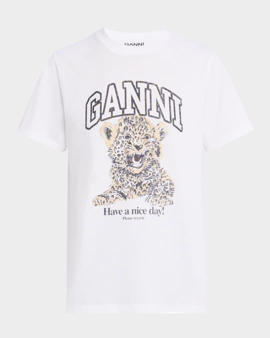 Relaxed Leopard Logo T-Shirt