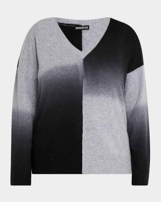 Plus Size Dip-Dye Cashmere Pullover