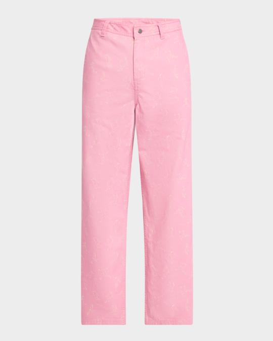 Puma x KidSuper Men's Printed Carpenter Pants | Neiman Marcus