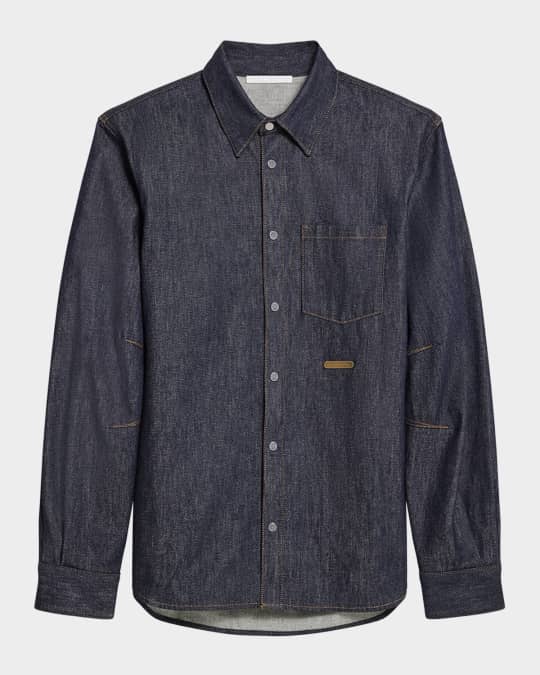 Men's Raw Denim Overshirt