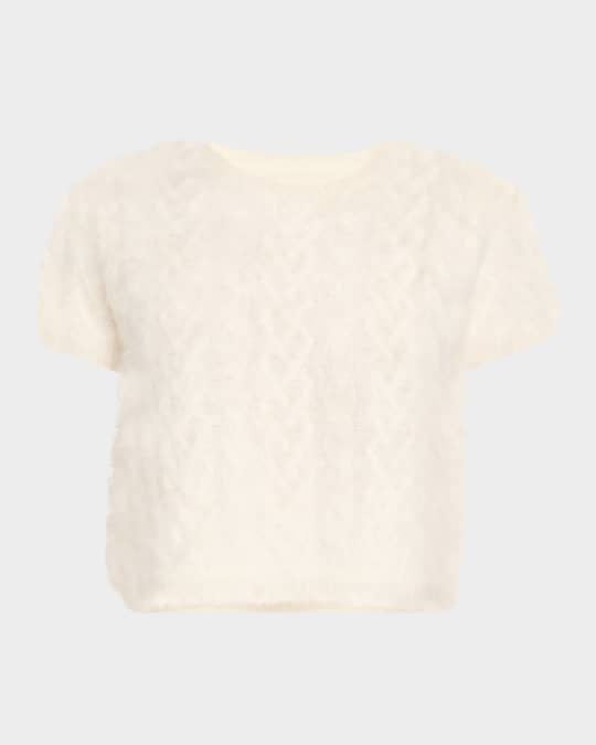Shrunken Cashmere Crewneck Tee