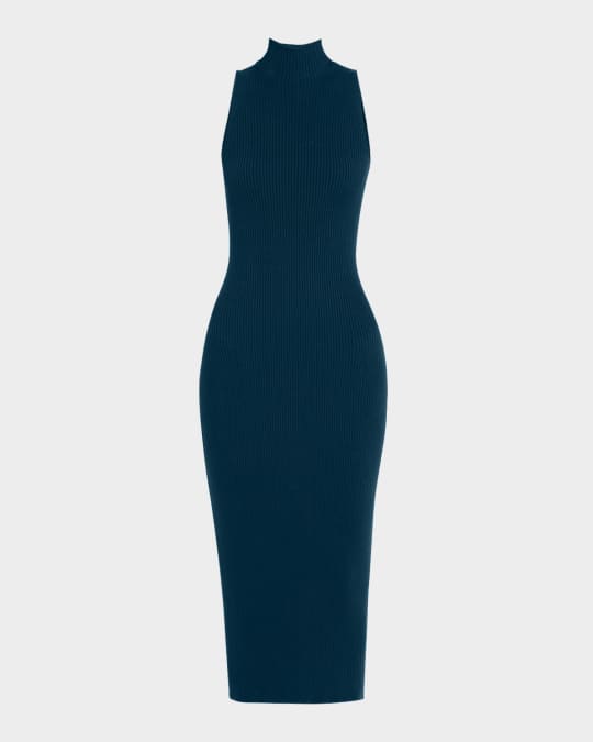 Sablyn Rib-Knit Cashmere Fitted Dress | Neiman Marcus