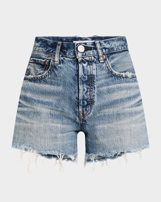 Brightwaters Frayed Denim Shorts
