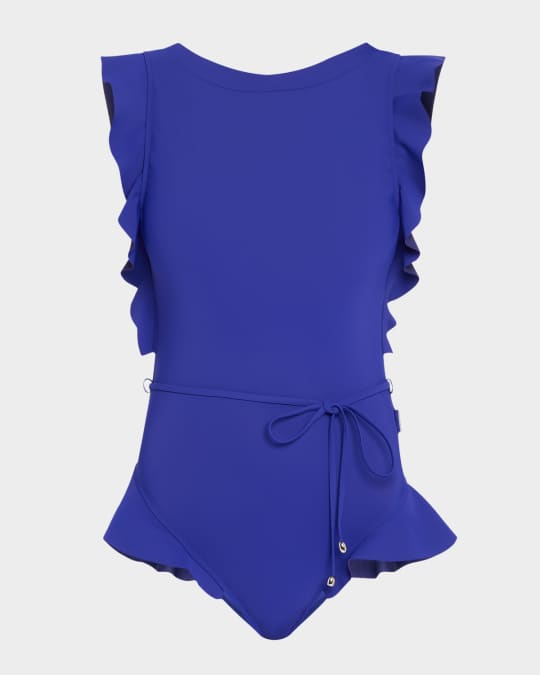 Ruffle One-Piece Swimsuit