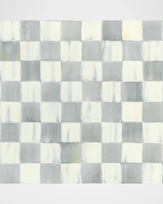 Sterling Check Wallpaper, 20.5" x 32.8'