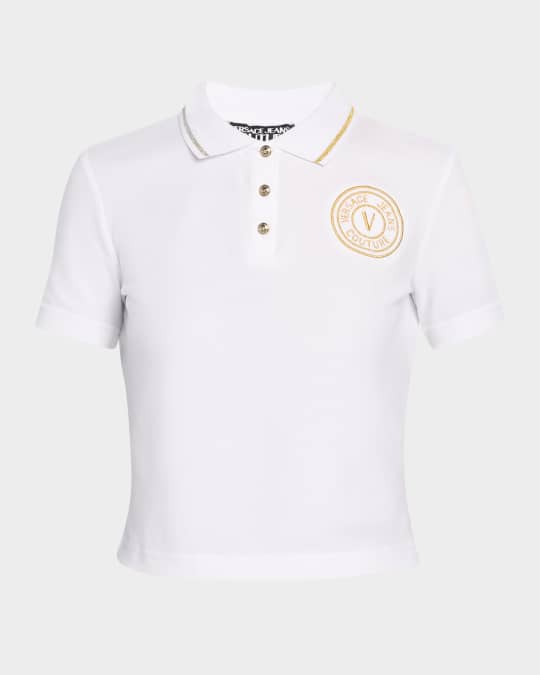 Short-Sleeve Embroidered Logo Polo