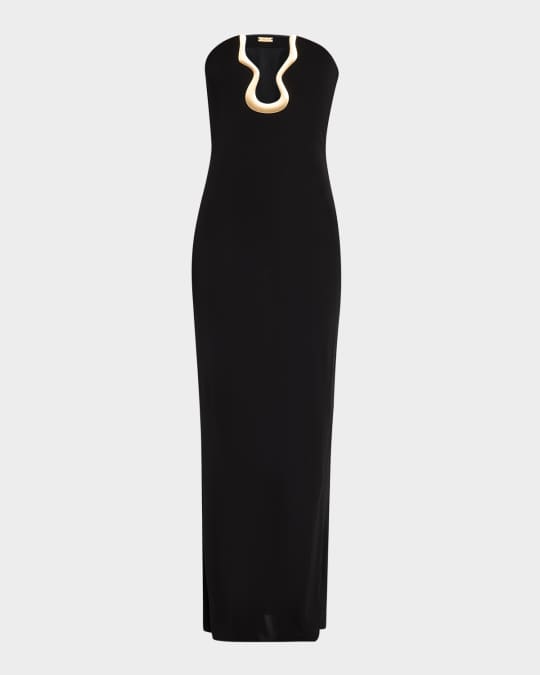 Abril Strapless Gown