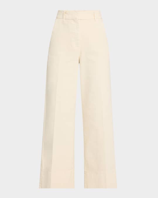 Reseda1 Cropped Wide-Leg Trousers