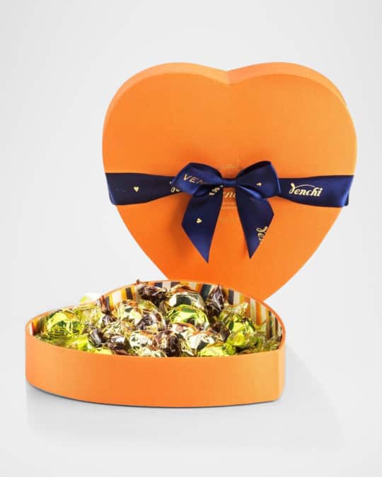Murrine Heart Gift Box with Assorted Chocolates, 6.8 oz.