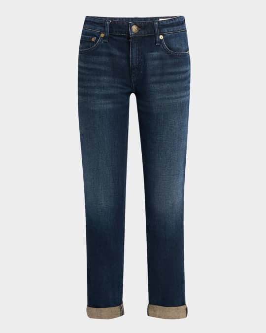 Dre Low-Rise Slim Boyfriend Jeans