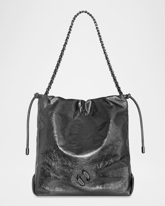 Zero Gravity Metallic Leather Crossbody Bag