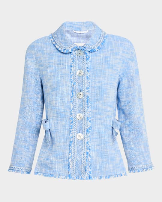 Bows Cotton-Blend Tweed Jacket