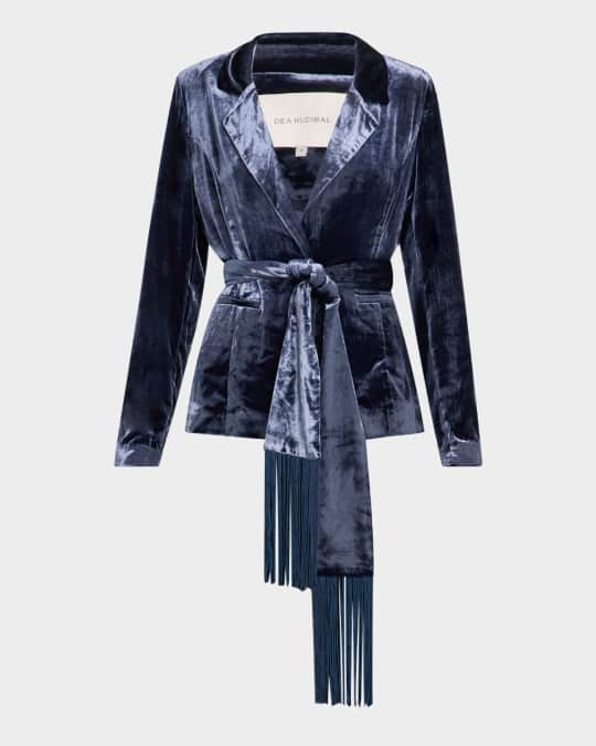 Malva Velvet Belted Jacket