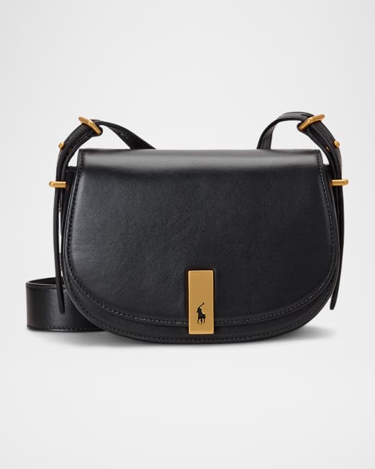 ショルダーバッグ・ポシェット Polo Ralph Lauren Mini Saddle Bag Polo ID Calfskin Mini Saddle Bag