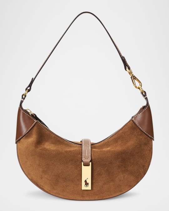 Polo ID Mini Suede Shoulder Bag