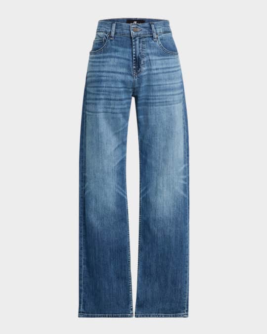 Men's Austyn Whiskered Straight-Leg Jeans