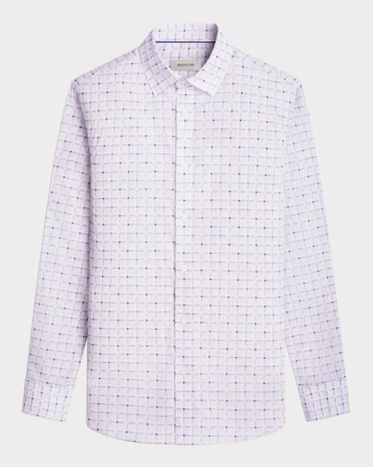 Men's Karl Geometric Check Sport Shirt