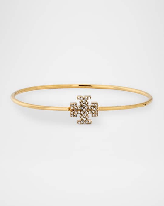 【TORY BURCH】 Eleanor Hinged Cuff Eleanor Pavé Hinged Cuff: Women's Jewelry | Bracelets | Tory