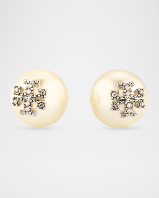 Tory Burch Kira Pearl Stud Earrings | Neiman Marcus