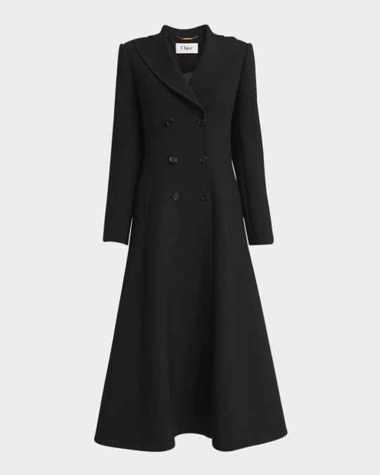 ジャケット Chloe Double-Breasted Wool And Cashmere Coat Chloe Double-Breasted Wool Coat | Neiman Marcus