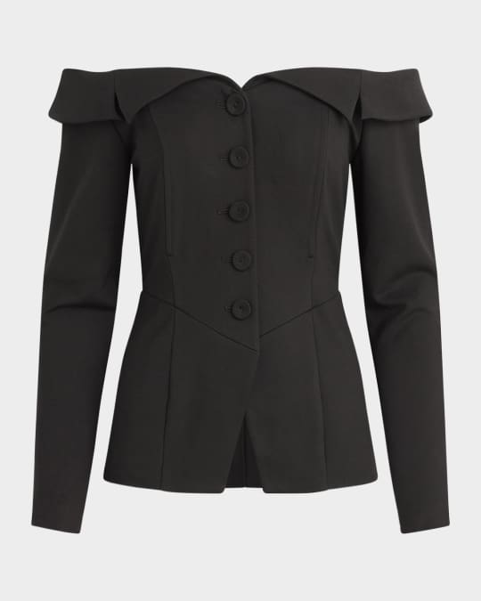 The Irina Off-Shoulder Jacket
