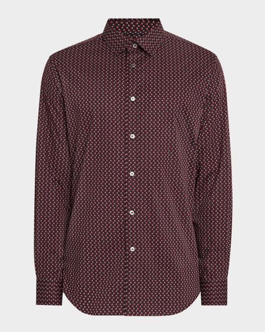 Men's Julian Dot-Print Sport Shirt