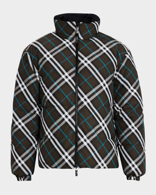 Men's Check Down Jacket