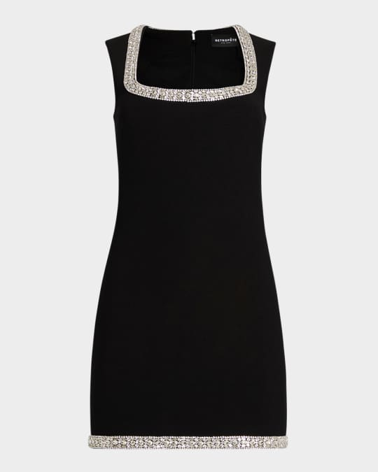 Bexley Crystal-Trim Mini Dress