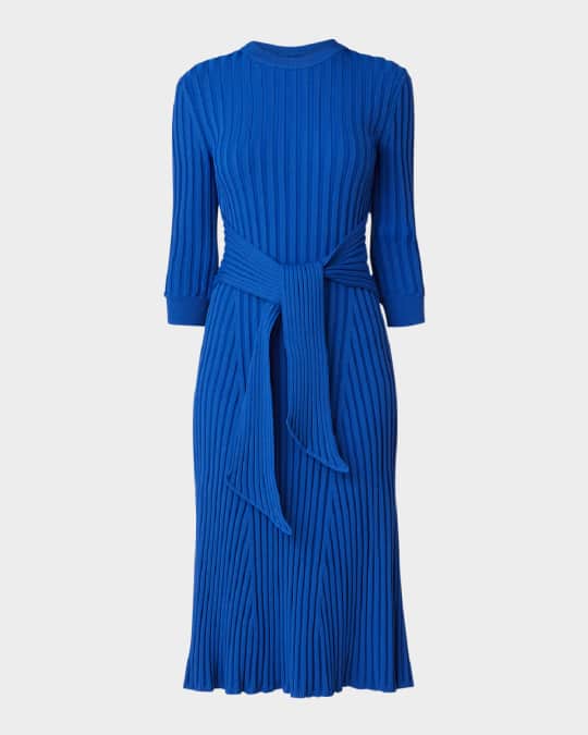 Lillian Waist-Tie Midi Dress