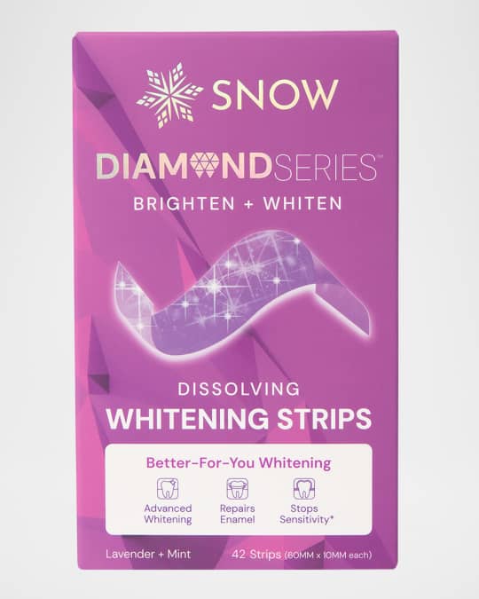 DiamondSeries Dissolving Teeth Whitening Strips with Instant Brightening, 42 Stripes