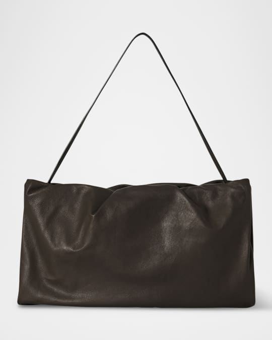 【THE ROW】Xl Bourse nappaレザー ショルダーバッグ THE ROW Bourse XL Shoulder Bag in Napa Leather | Neiman Marcus