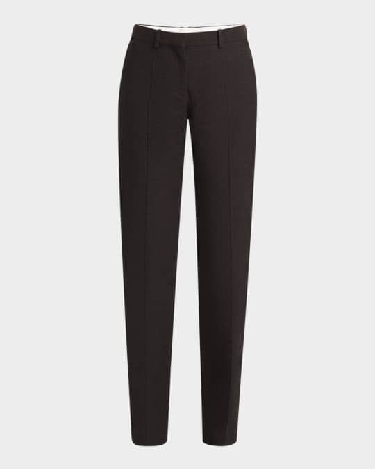 パンツ The Row FW24 'Selvie' pants THE ROW Selvie cotton-blend twill straight-leg pants | NET-A