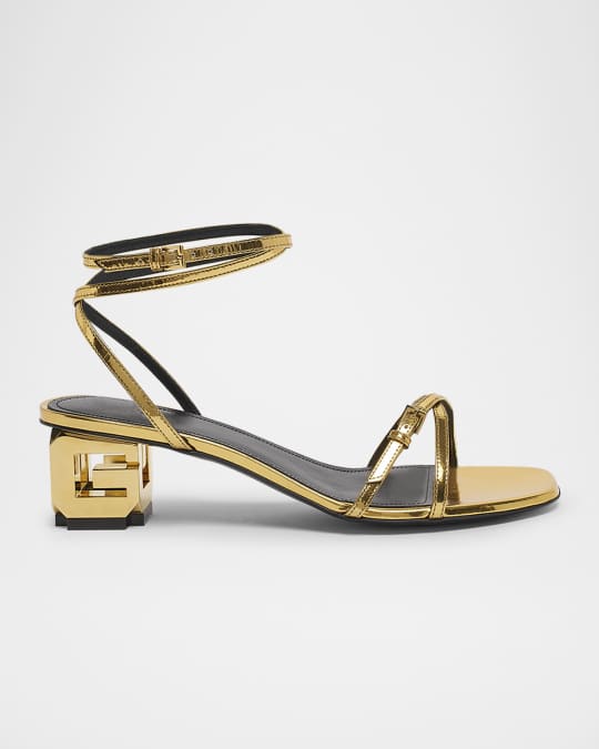 サンダル・ミュール Givenchy G Cube Smooth Leather Sandals G Cube leather mules in black - Givenchy | Mytheresa