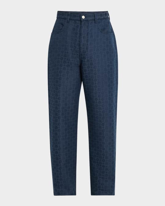 Men's Monogram Denim Pants