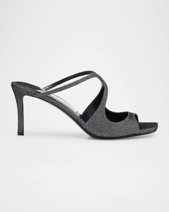 Jimmy Choo Anise Glitter Slide Sandals | Neiman Marcus
