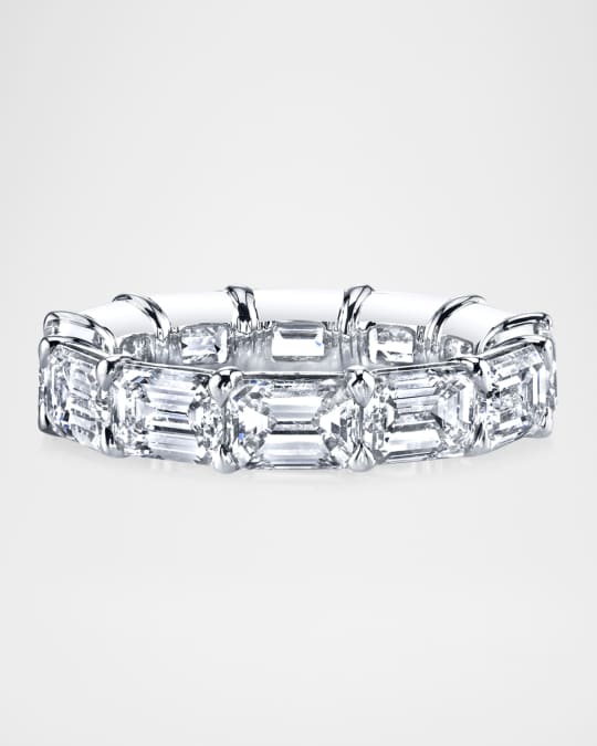 Neiman Marcus Diamonds 18K White Gold EmeraldCut Diamond Eternity Band