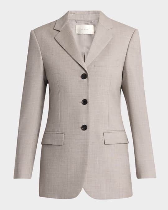 ★The Row★ Women beige coat Agathon quilted leather trench coat in beige - The Row
