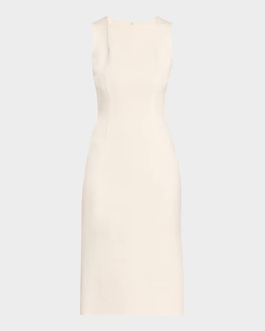 Michael Kors Collection Square-Neck Crepe Sheath Dress