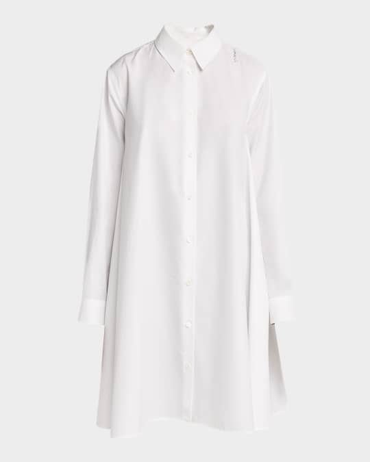 Poplin Mini Shirt Dress