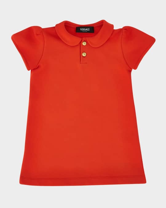 Girl's Sweatshirt Dress W/ Medusa Buttons, Size 12M-4