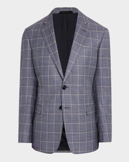 Men's Windowpane Sport Coat