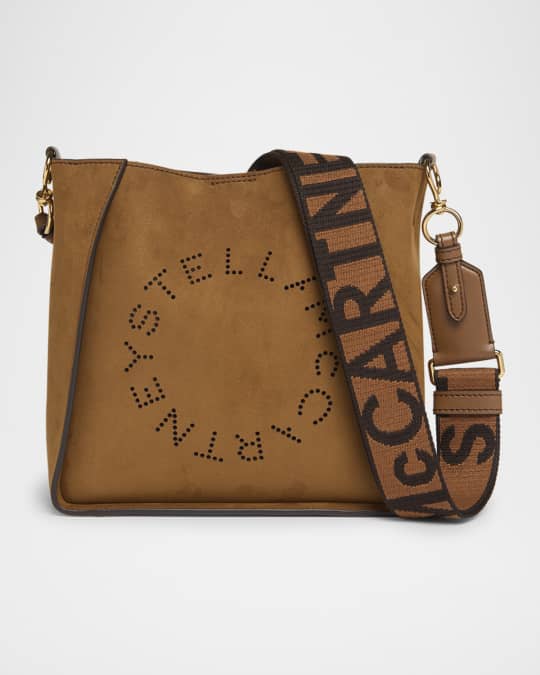 Logo Mini Vegan Suede Crossbody Bag