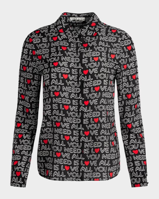 ALICE + OLIVIA x The Beatles All You Need is Love Willa Silk