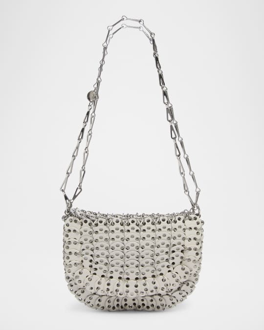 Sac a Main Disc-Link Leather Shoulder Bag