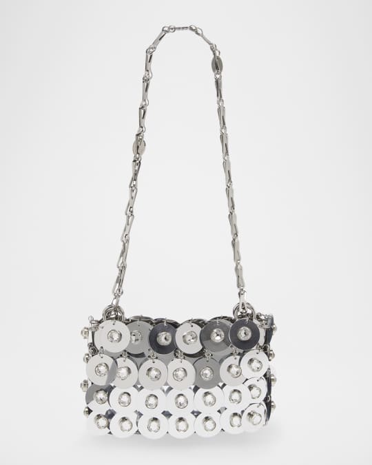 Sac a Main Embellished Disc Shoulder Bag