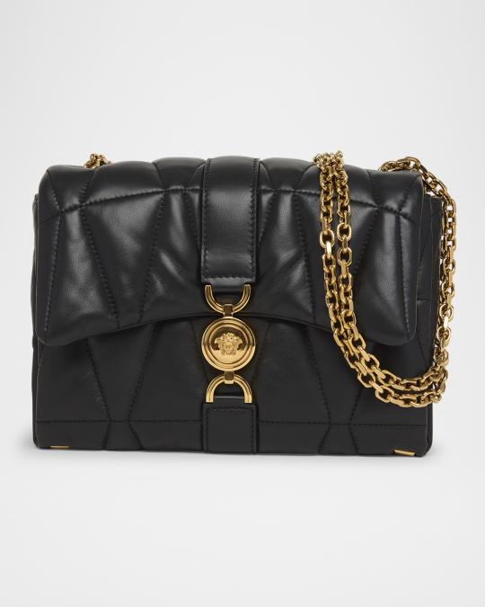 Versace Medusa 95 Quilted Leather Shoulder Bag | Neiman Marcus