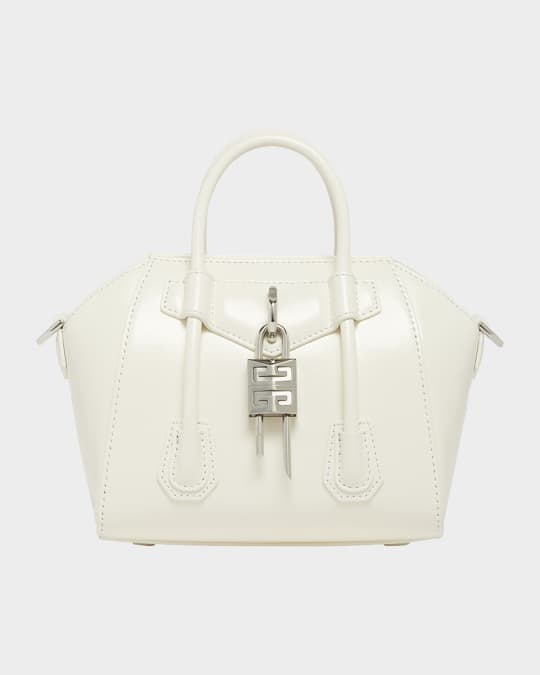 Givenchy Antigona Lock Toy Top-Handle Bag in Leather | Neiman Marcus