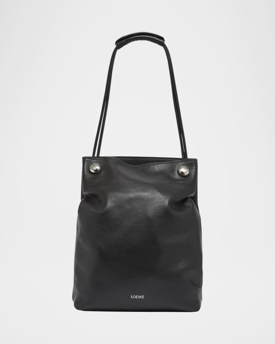 Men's Pebble Leather Hobo Bag