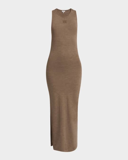 LOEWE｜DRESSES (Anagram tank dress in stretch wool (S359 Anagram Tank Dress | LOEWE | elysewalker